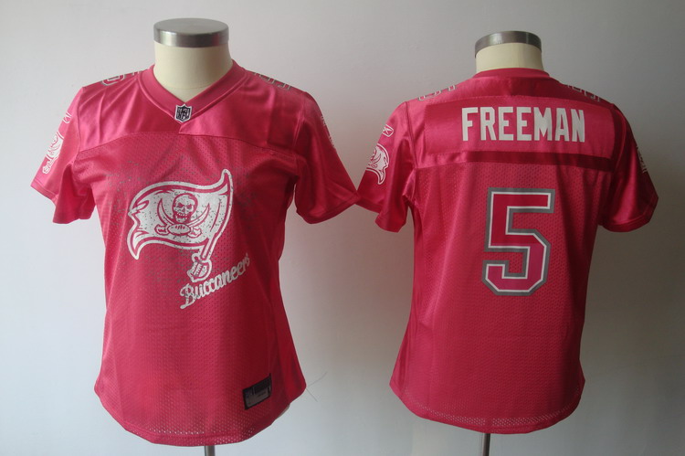 Buccaneers #5 Josh Freeman Pink 2011 Women's Fem Fan Stitched NFL Jersey - Click Image to Close